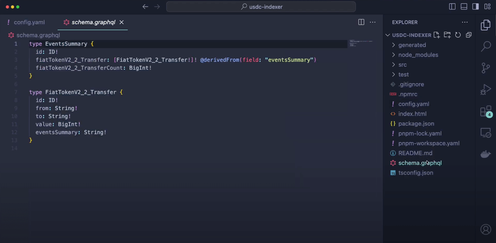 GraphQL schema file